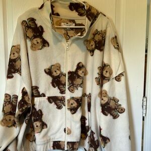 NWT Teddy Bear Fleece Jacket 3X